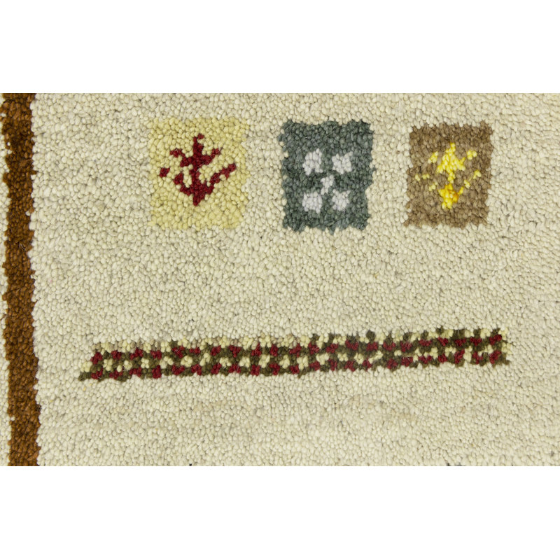 Jalana Handmade Hand Knotted Wool Cream Rug W010977207 Buybuyfurniture