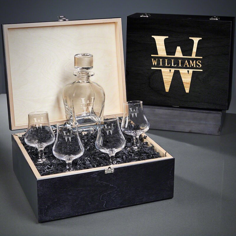 Oakmont Draper 6 PieceÂ Whiskey Decanter Set (Set of 6) - W005497366 ...