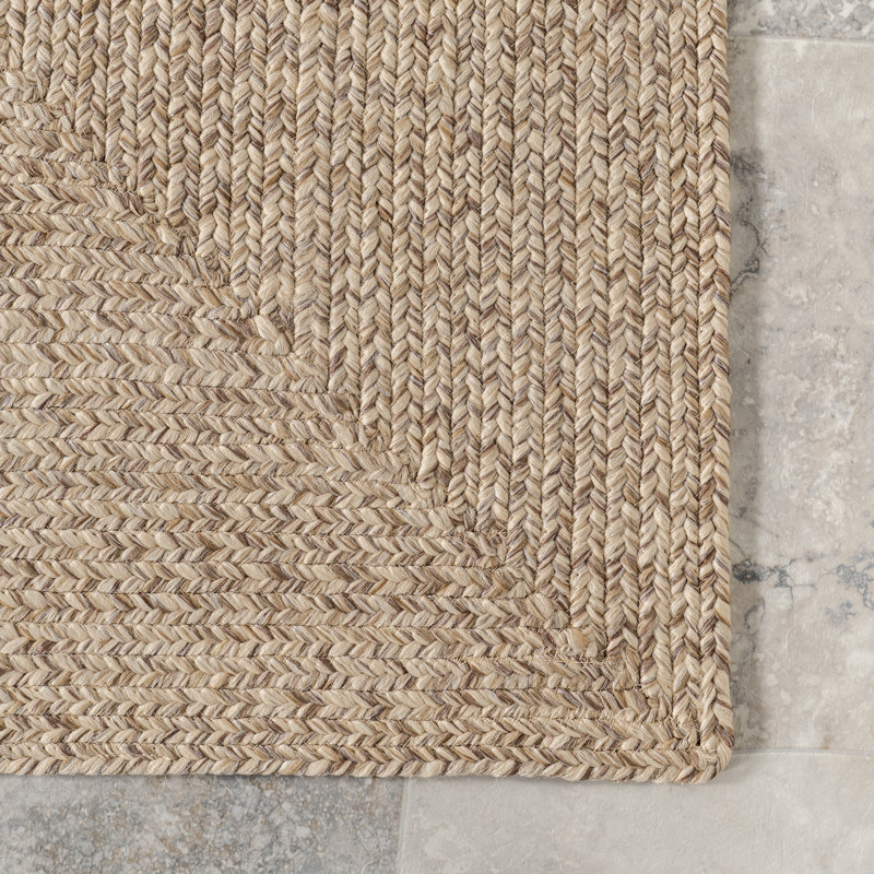Owensby Handmade Braided Tan Indoor/Outdoor Rug W005759438