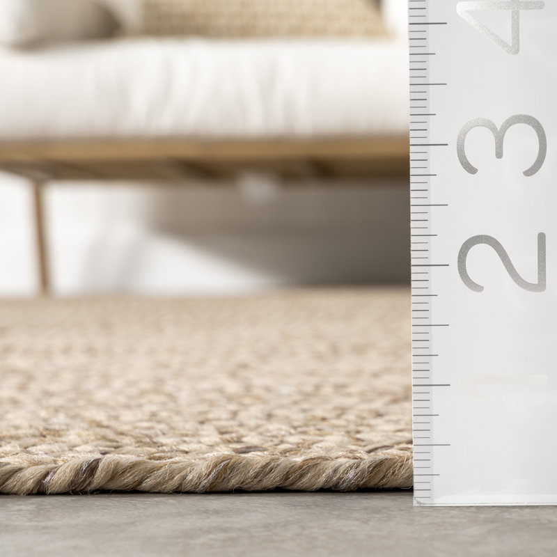 Owensby Handmade Braided Tan Indoor/Outdoor Rug W005759438