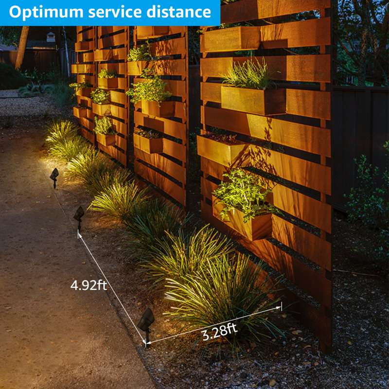 Perle LED Pathway Spotlight Color Temperature Selectable Low Voltage Landscape Light (Set of 8)
