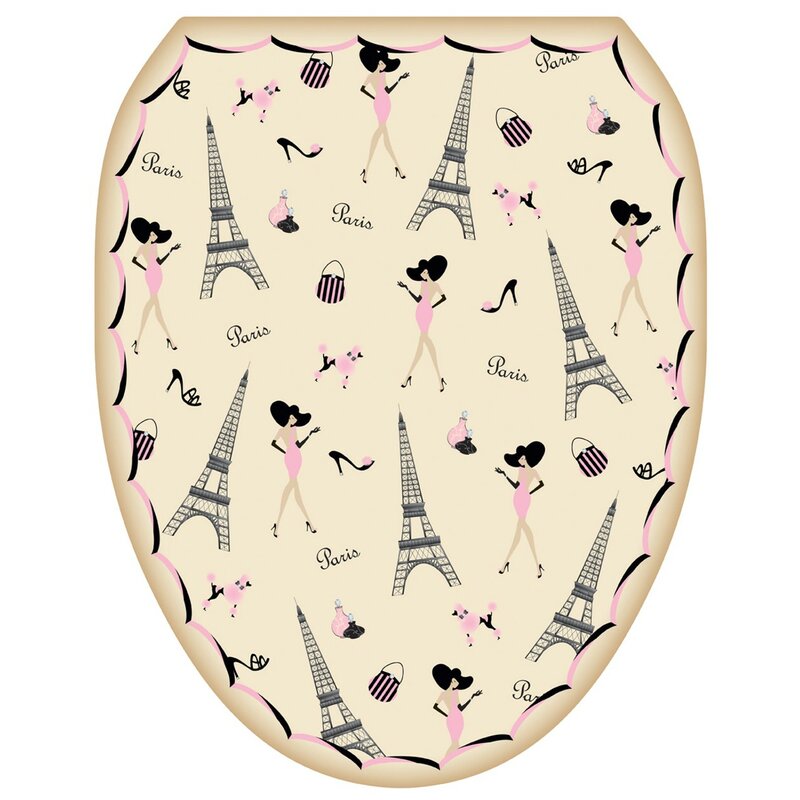 Themes Paris Toilet Seat Sticker Applique ATT1056 Buybuyfurniture