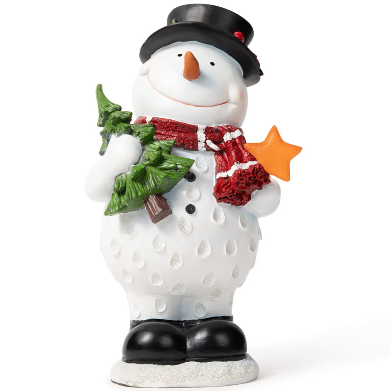 VP Home Christmas Snowman Decor Christmas Figurines Resin Snowman ...